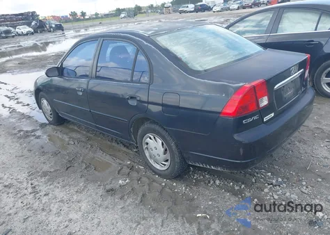2003 Honda Civic Lx z USA, uszkodzony, nr VIN 2HGES16563H572054